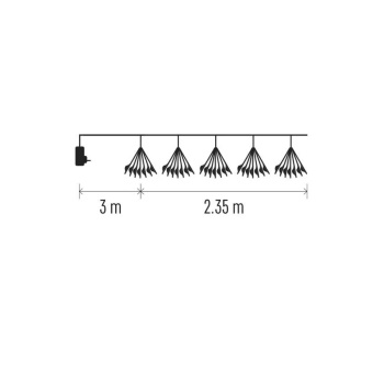 Emos novogodišnji LED nano vatromet 2.35m MTG-D3AW08-6