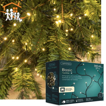 Lumineo Basic novogodišnje LED lampice 360L toplo bele 