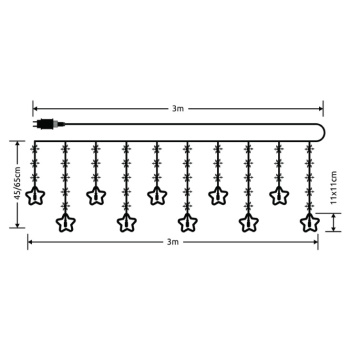 Modee svetleći niz zvezde LED ML-C3005-3