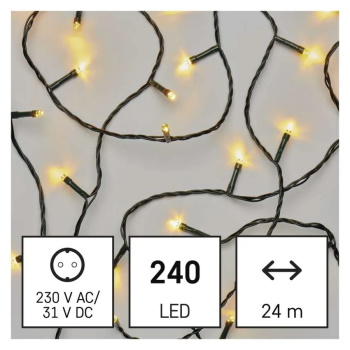 Emos novogodišnje LED lampice 24m toplo bele MTG-D4AW08-1